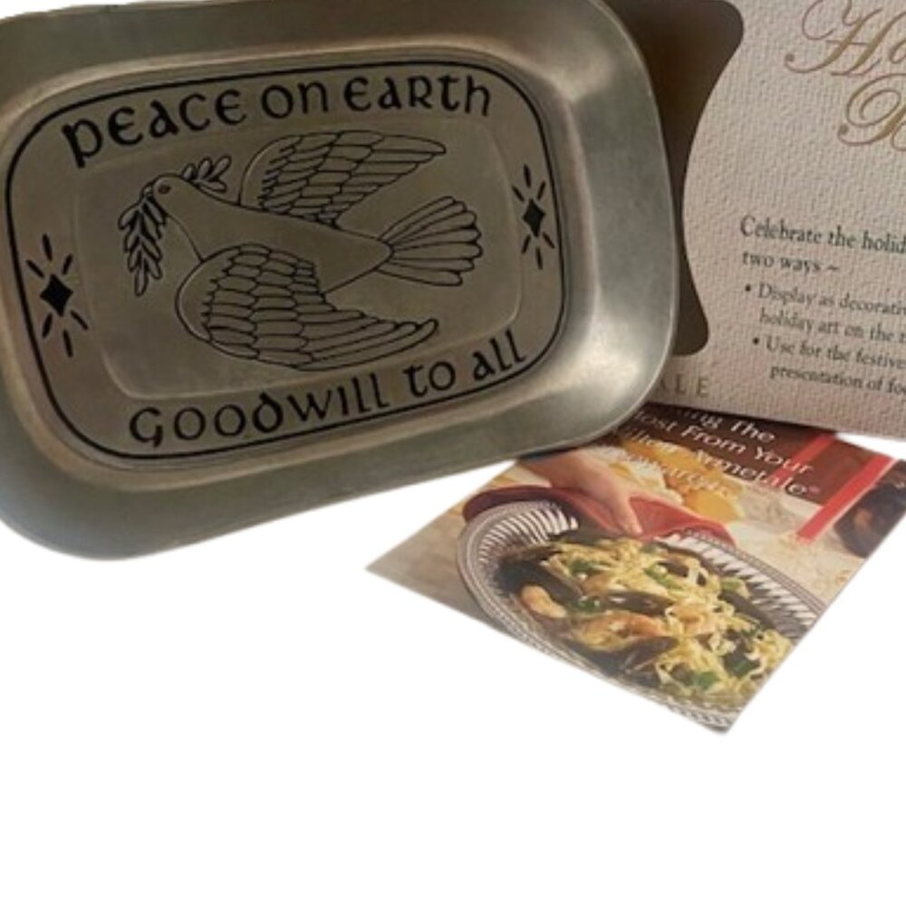 Wilton Bread Tray Peace On Earth Armetale New In Box 2007